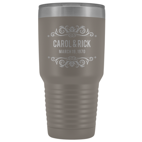 Image of Couples Est Personalized Tumbler 30oz