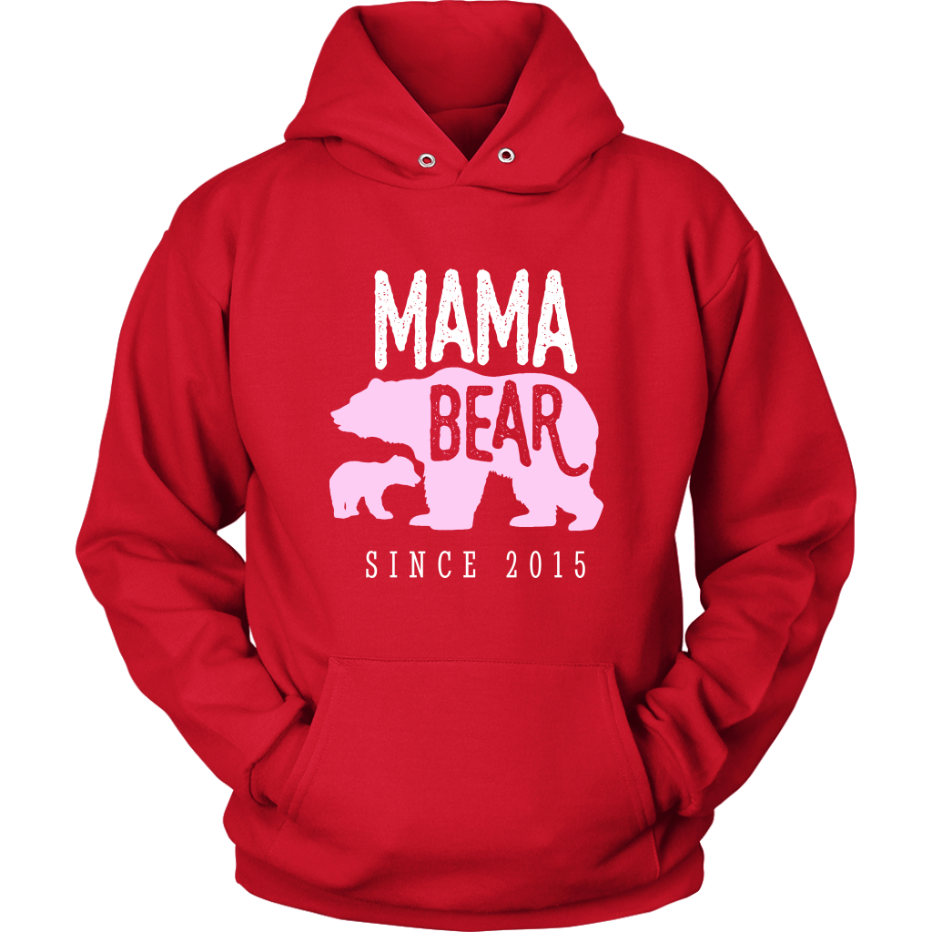 Mama Bear Since 2015 Hoodie Sweatshirt