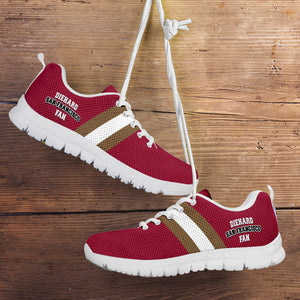 Diehard San Francisco Fan  Sports Running Shoes Red White