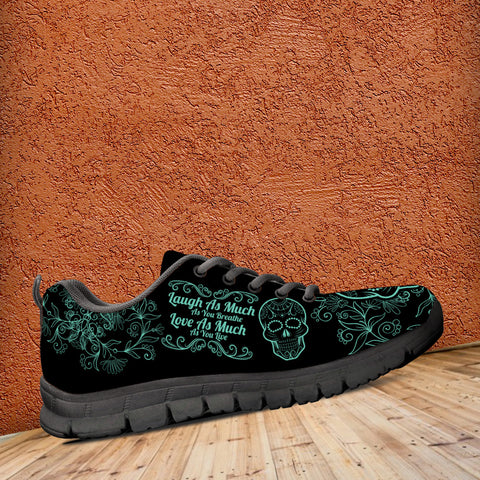 Image of Laugh Love Live Sugar Skull Running Shoes