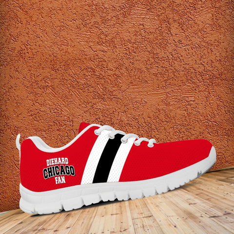 Image of Diehard Chicago Fan Sports Running Shoes White