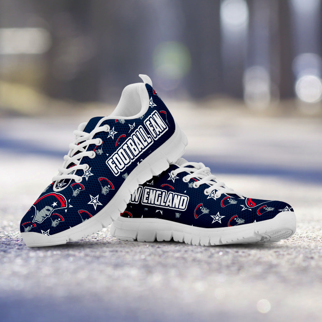 New England Football Fan Sports Running Shoes