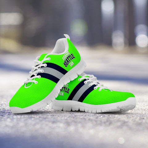 Image of Diehard Seattle Fan Sport Running Shoes Green White