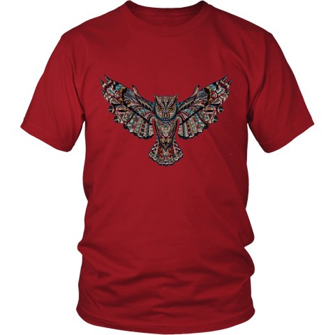 Image of Colorful Owl District Unisex T-Shirt