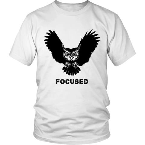 Image of Focused Owl District Unisex T-Shirt