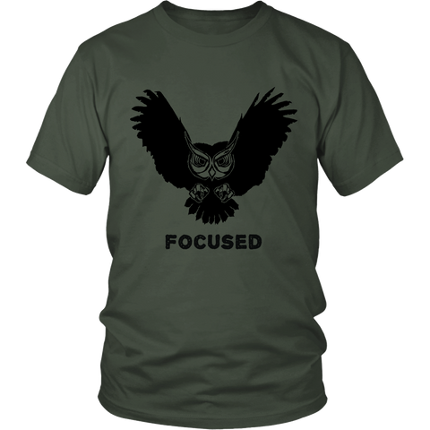 Image of Focused Owl District Unisex T-Shirt