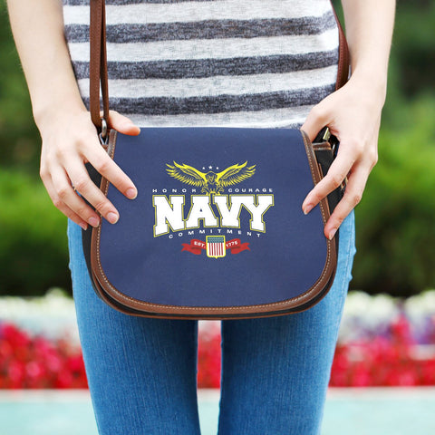 Image of Navy Saddle Bag