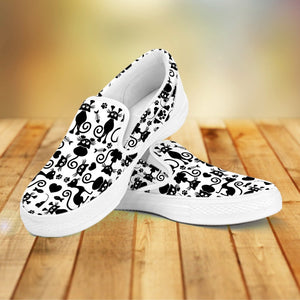 Cats Slip On Shoes White