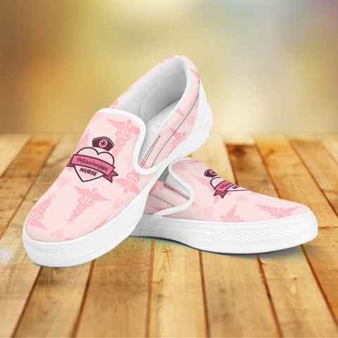 Image of Mississippi Nurse Slip On Shoes Pink