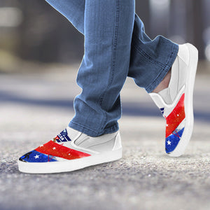 American Veteran Slip On Shoes White