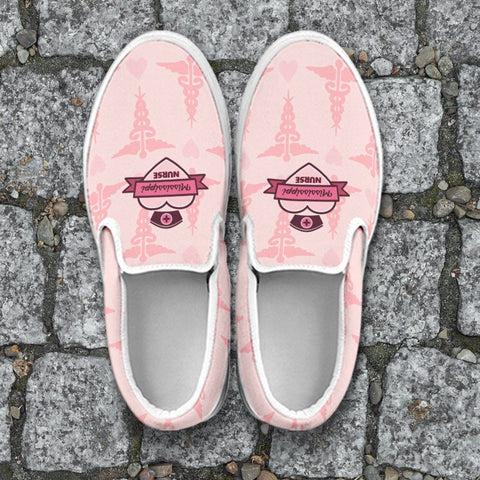 Image of Mississippi Nurse Slip On Shoes Pink