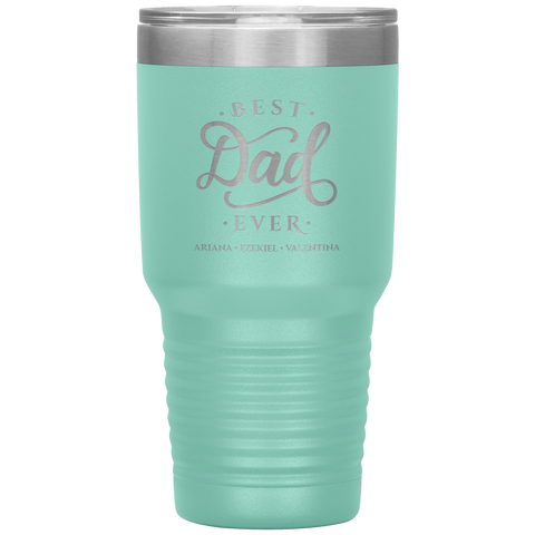 Image of Best Dad Ever Personalized Tumbler June 3