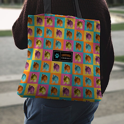 Image of Louisiana Bulldog Lover Tote Bag