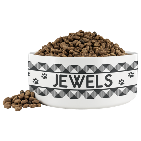 Image of Ceramic Dog Bowl Jewels