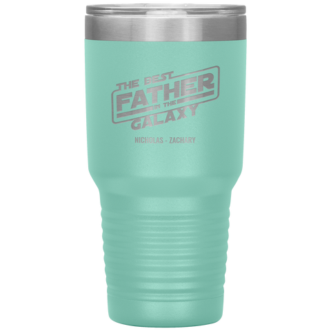 Image of The Best Father In The Galaxy Personalized Tumbler