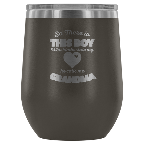 Image of So There Is This Boy Who Stole My Heart Wine Tumbler