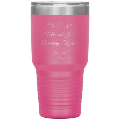Image of Drinking Together Since Personalized 30oz Tumbler