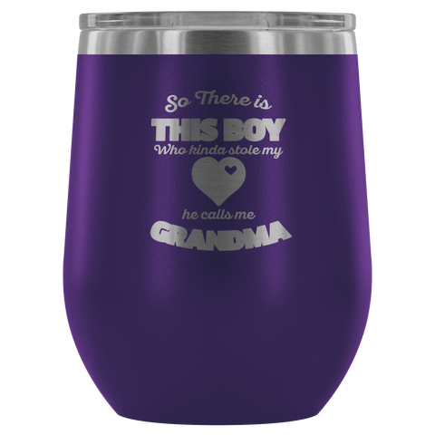 Image of So There Is This Boy Who Stole My Heart Wine Tumbler